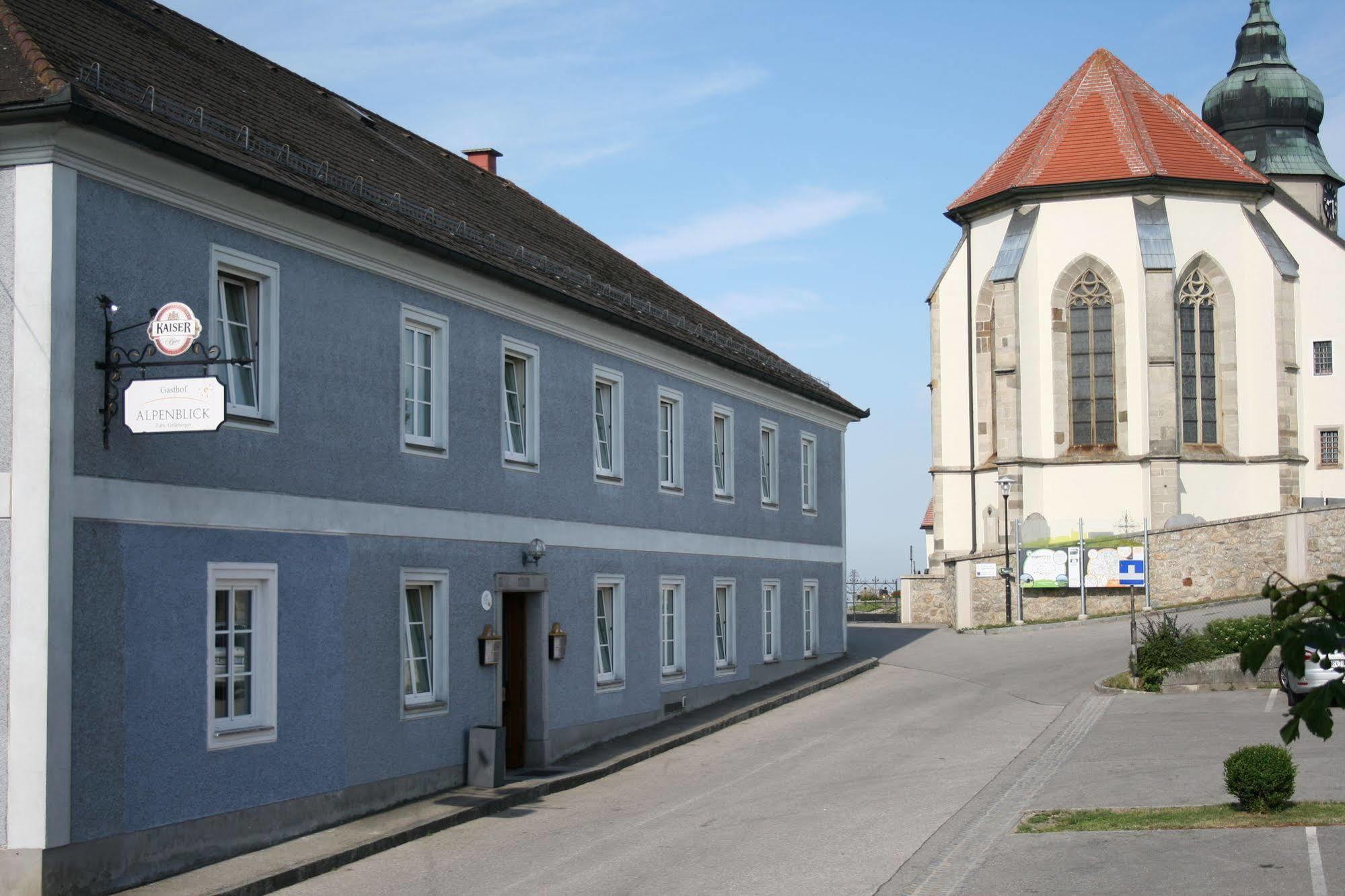 Gasthof Alpenblick Amstetten Bagian luar foto